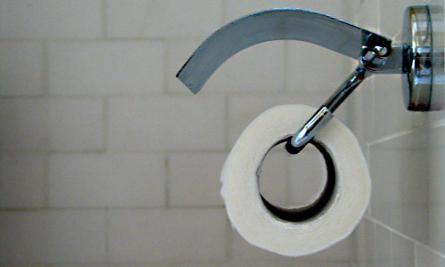 Toilet Roll Mudguard Trial