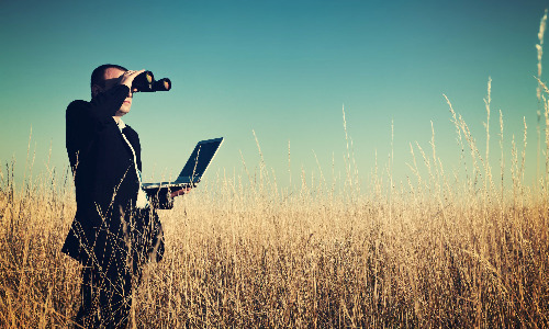 Man Tracks Digital Footprints